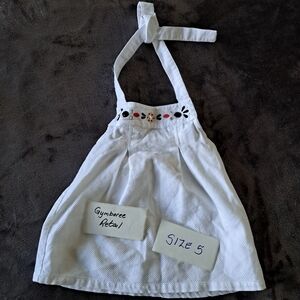 Gymboree girls size 5 white halter top VGUC